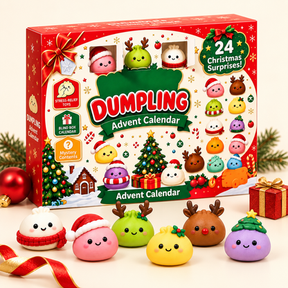 Dumpling Advent Calendar - 24 Days of Squishy Christmas Surprises